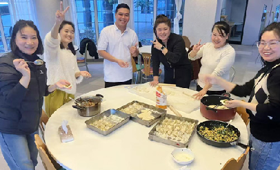NEWS｜研修センターで餃子づくりイベントを開催しました